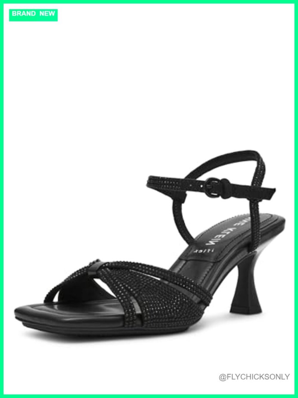 Anne Klein Jelena-c Heeled Sandal PU Nylon Slip On Gladiator Dressy